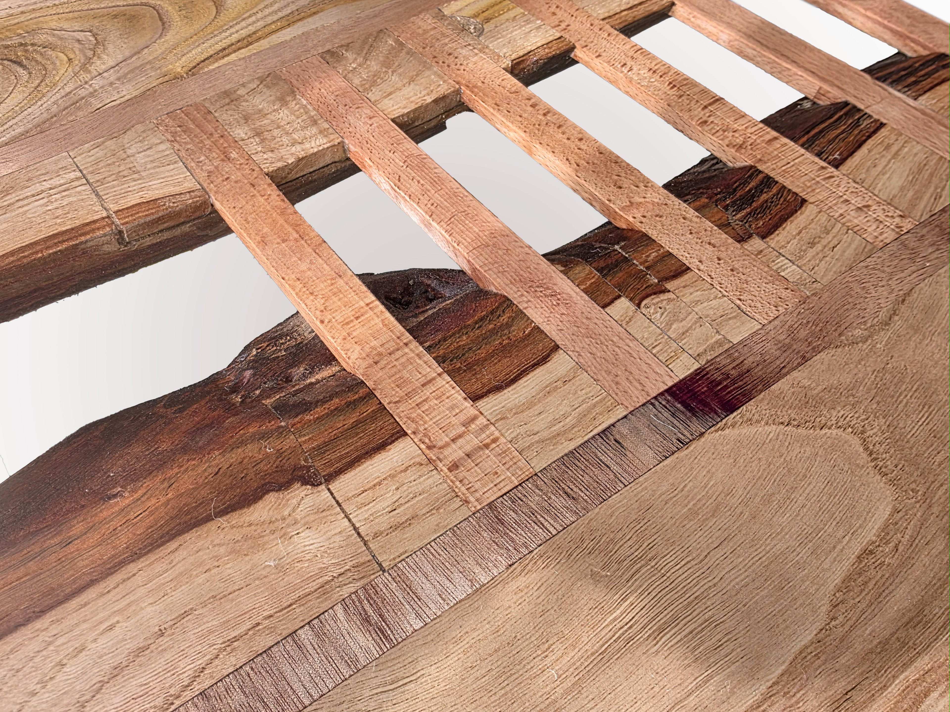 ''FRATTURA'' — Piano in legno massello di Castagno europeo per tavoli da salotto