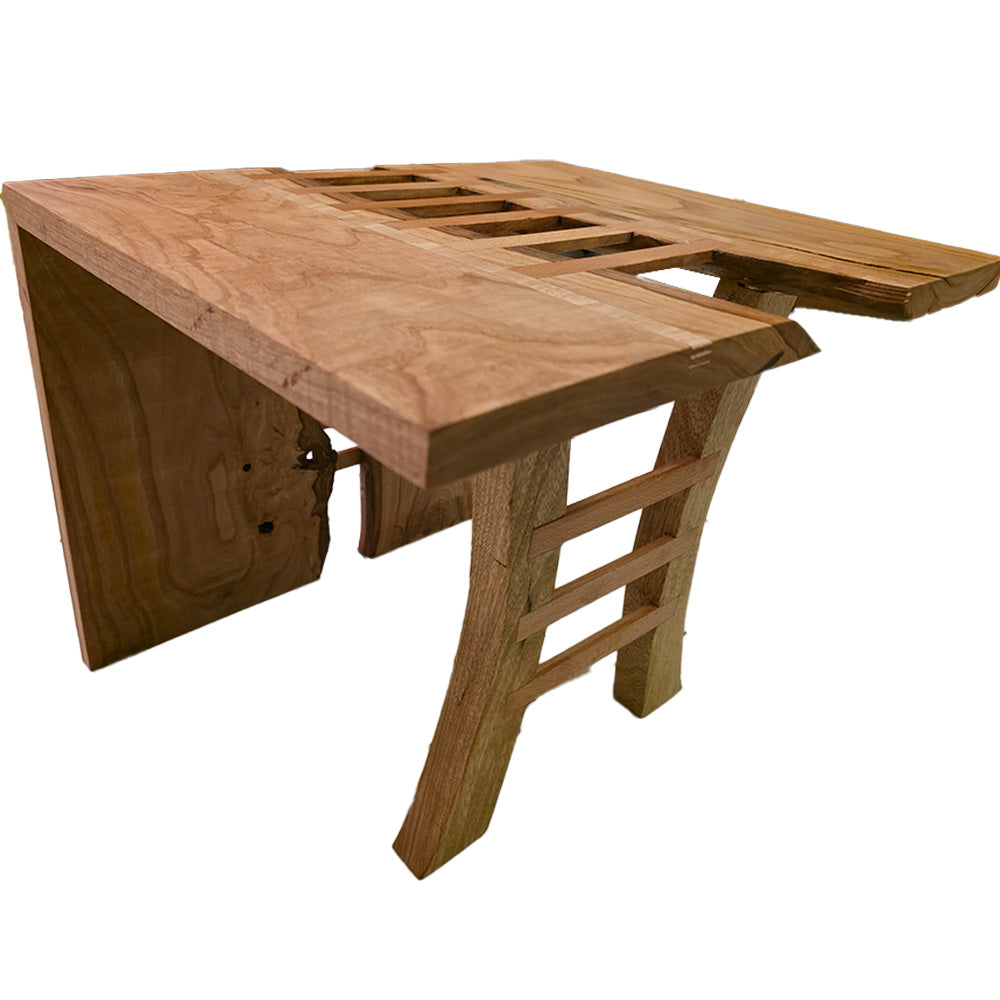 Tavolino laterale da divano stile ''Cascata''- Legno massello