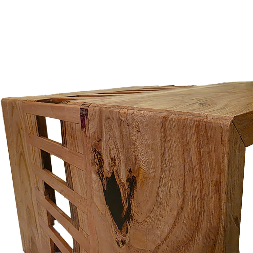 Tavolino laterale da divano stile ''Cascata''- Legno massello