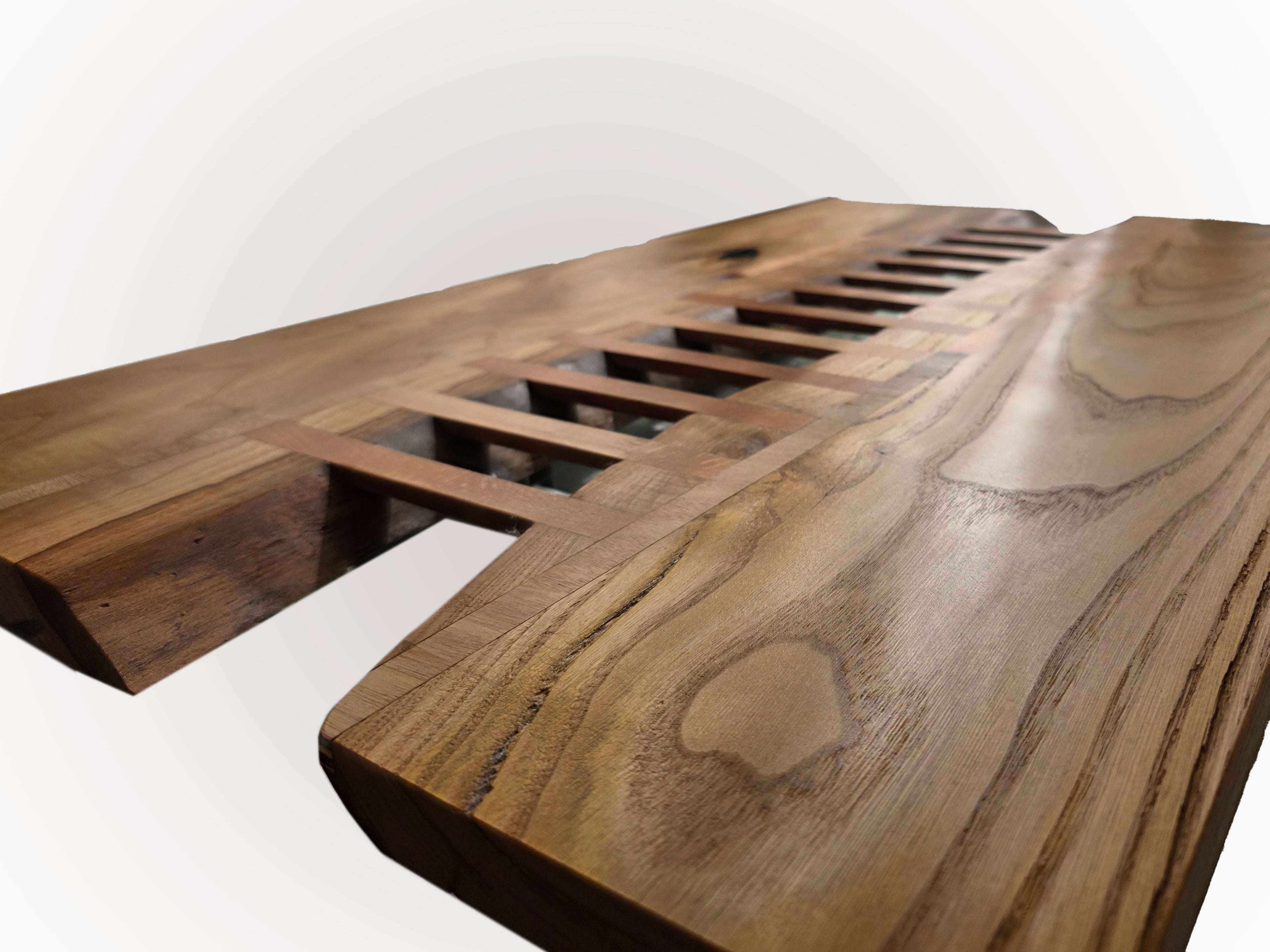 ''FRATTURA'' — Piano in legno massello di Castagno europeo per tavoli da salotto