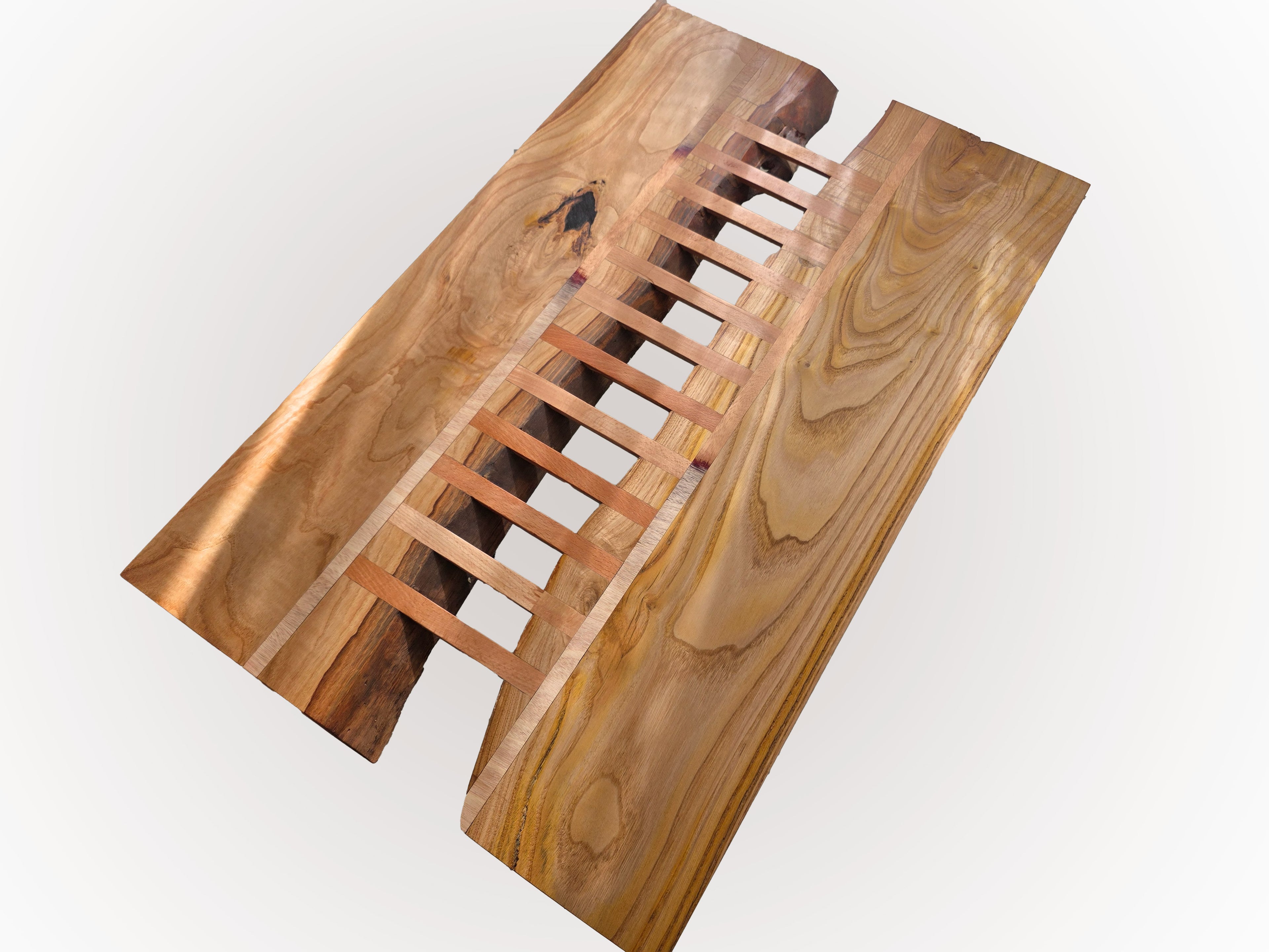 ''FRATTURA'' — Piano in legno massello di Castagno europeo per tavoli da salotto