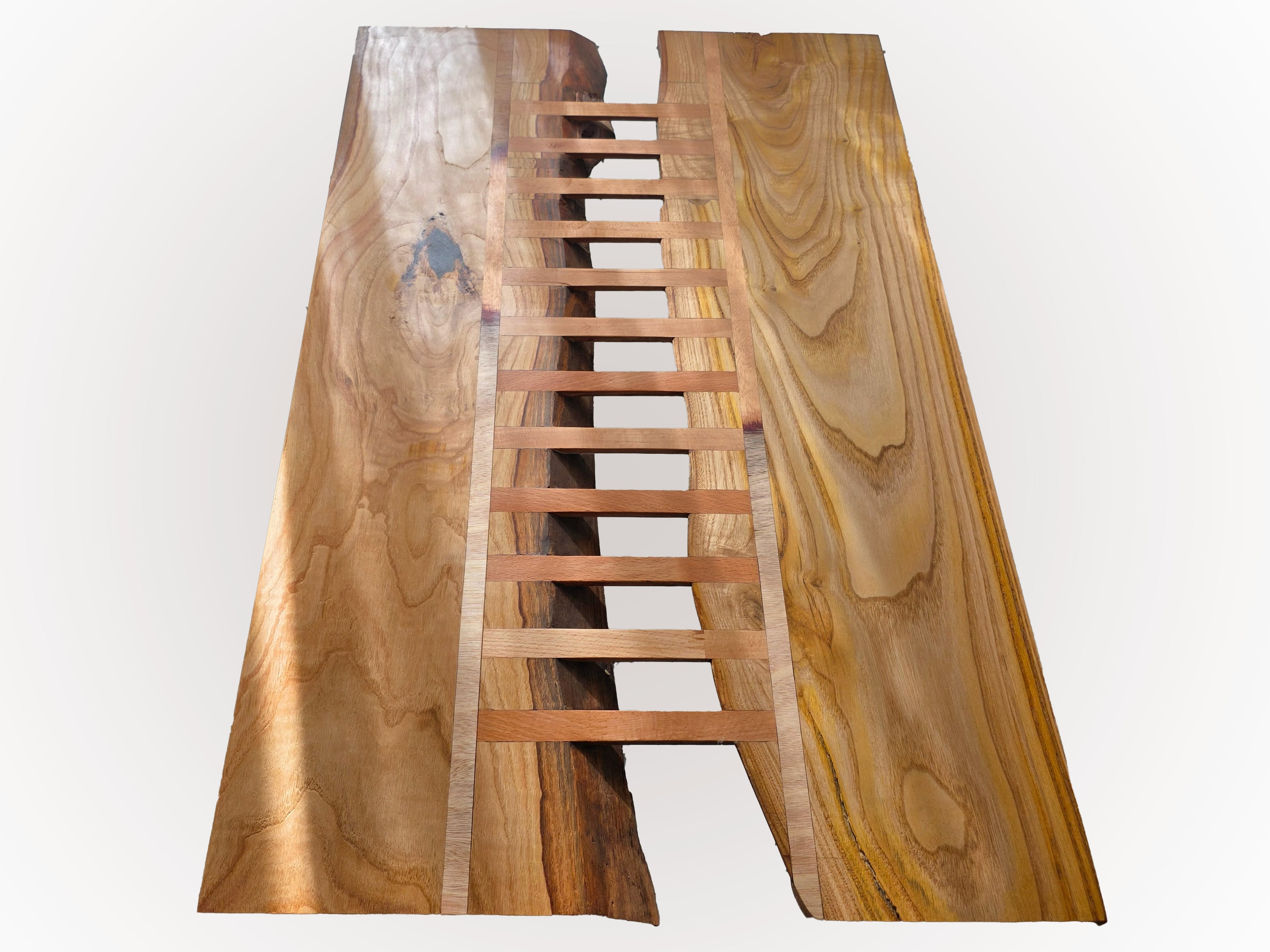 ''FRATTURA'' — Piano in legno massello di Castagno europeo per tavoli da salotto