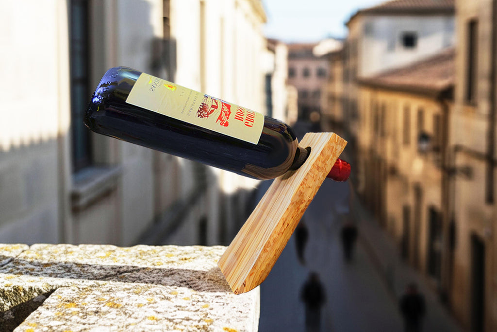 Set di 3 porta-bottiglia anti-gravitá