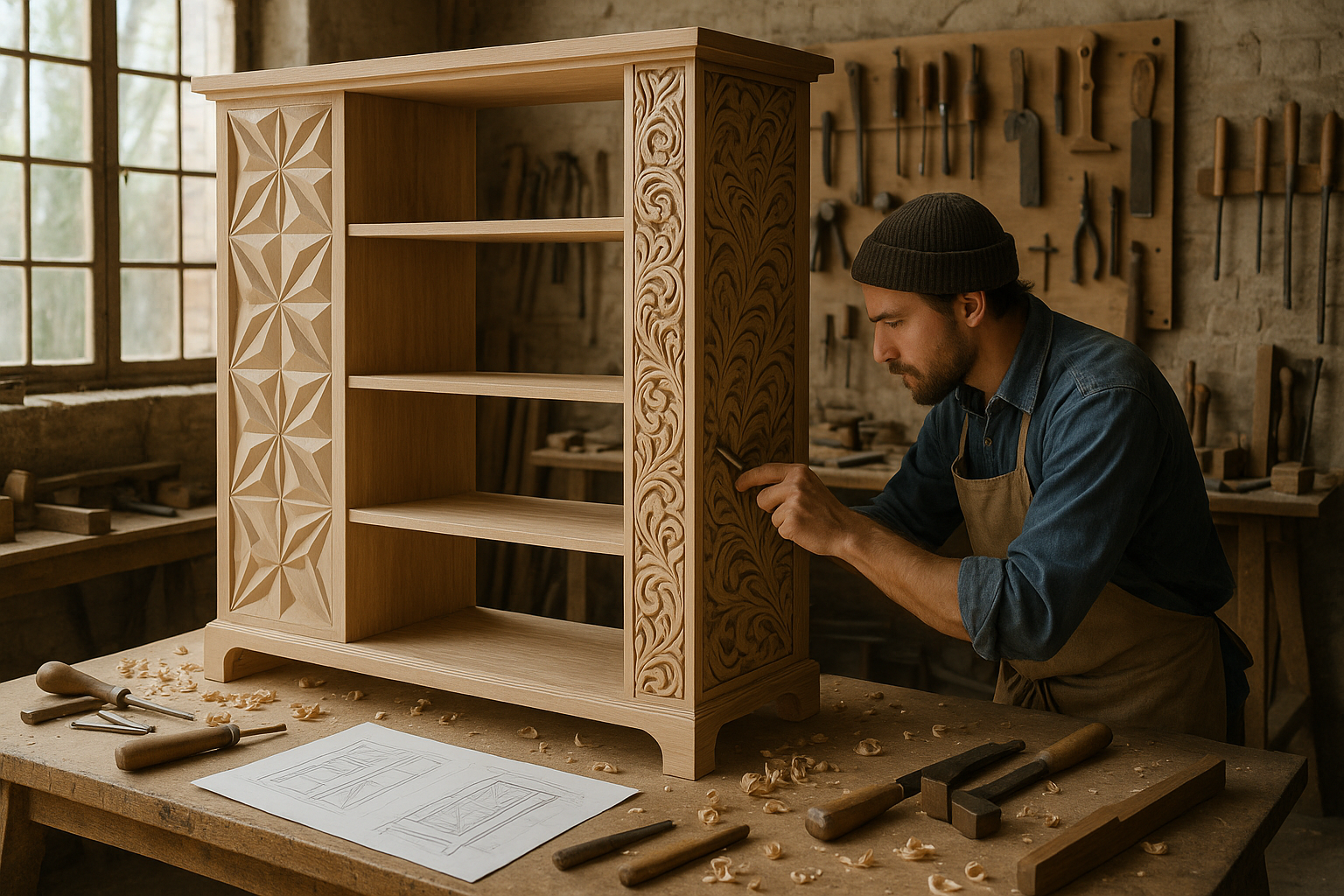 indica una creazione, una realizzazione di un idea di arredo creata su misura